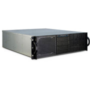 Inter-tech 3u-30248 rack behuizing (zwart | 2x usb-a) - afbeelding 1
