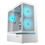 Cougar cfv235 mesh midi tower behuizing (wit | 2x usb-a | 1x usb-c | rgb | tempered glass) - afbeelding 1
