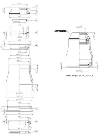 Dirección Fsa no.57e orbit 1.5e zs 1 1 8“-1.5