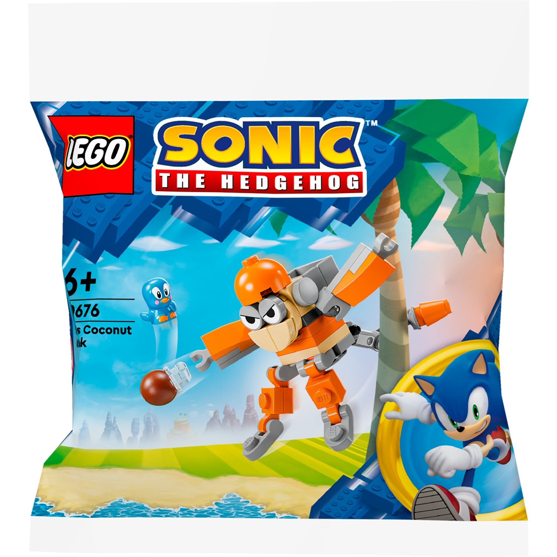 Lego Sonic the Hedgehog - Giocattolo da costruzione L'attacco al cocco di Kiki (30676)