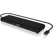 Icy box ib-dk2116-c 11-in-1 mobile dockingstation with triple video output (zwart, hdmi, displayport, lan, usb type-c) - afbeelding 2
