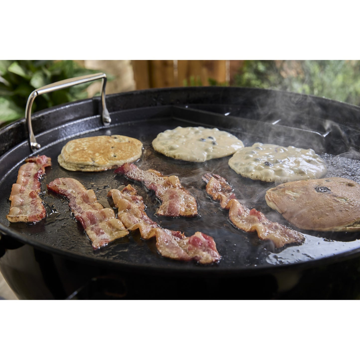 Weber full-size plancha - voor houtskoolbarbecues 57 cm grillplaat (zwart)