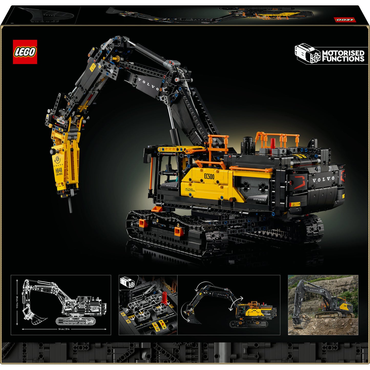 Lego technic 42215 volvo ec500 hybrid graafmachine