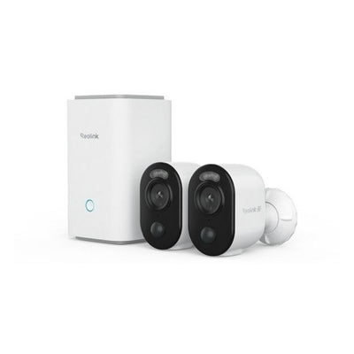 Reolink Home Hub1 con 2x B350 e 1x pannello solare 2 telecamere di sicurezza USB-C (bianco)