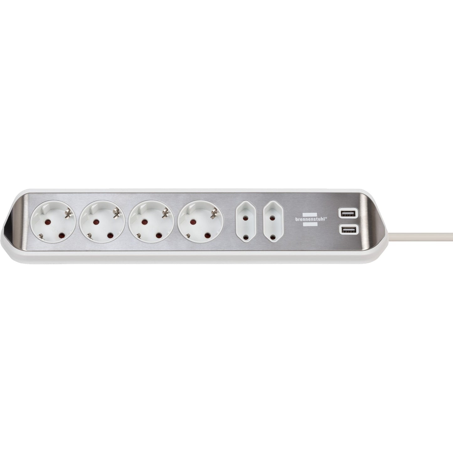 Brennenstuhl Estilo Corner Stop Contact 4 Time con USB Cargo FUNC