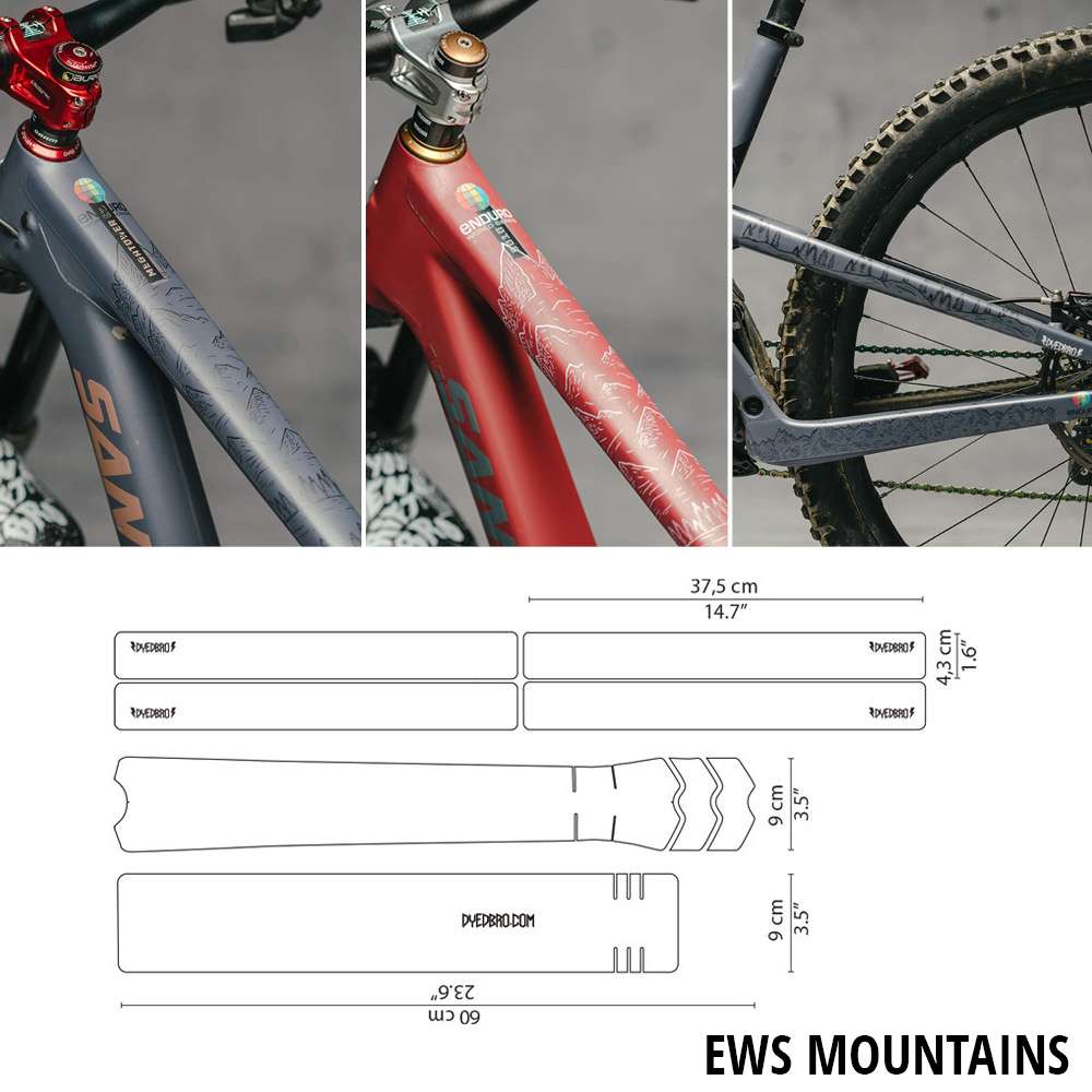 Kit de protectores de cuadro Dyedbro ews mountain
