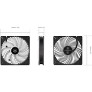 Silverstone air penetrator 184i argb case fan (zwart, 180 x 180 x 32 mm, pwm) - afbeelding 15