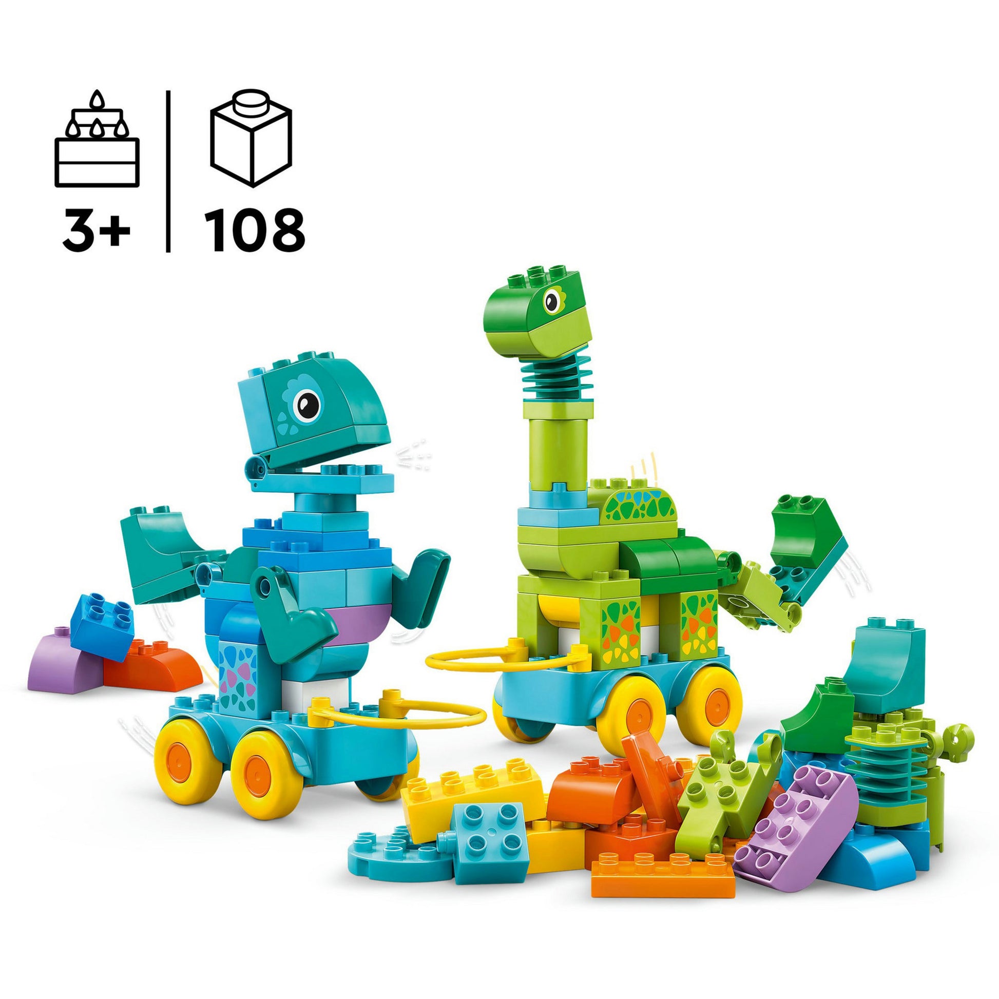 LEGO 10451 Duplo Town 3-in-1 Dinosaurs on Wheels