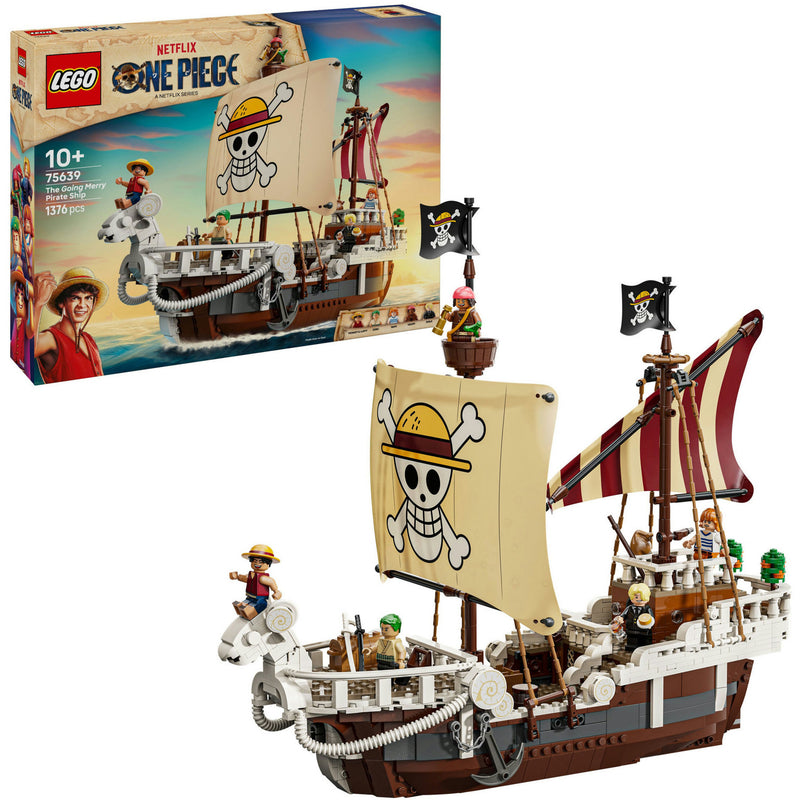 Lego one piece 75639 el barco pirata yendo alegre