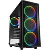 Sharkoon tg4m rgb midi tower behuizing (zwart | 2x usb-a | rgb | tempered glass)