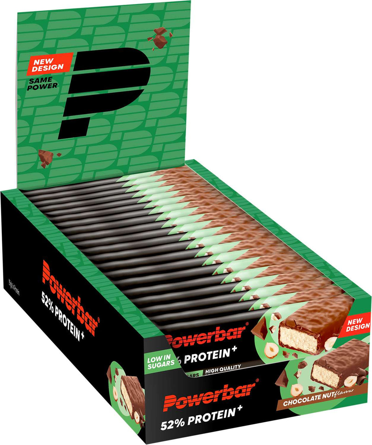 Powerbar 52% proteína plus barrita 20 caja