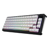 Hator skyfall wireless, tastiera da gioco (nera, layout americano, hator aurum sterling, 65%, rgb, double shot abs, hot-swap, bluetooth usb-c da 2,4 GHz)