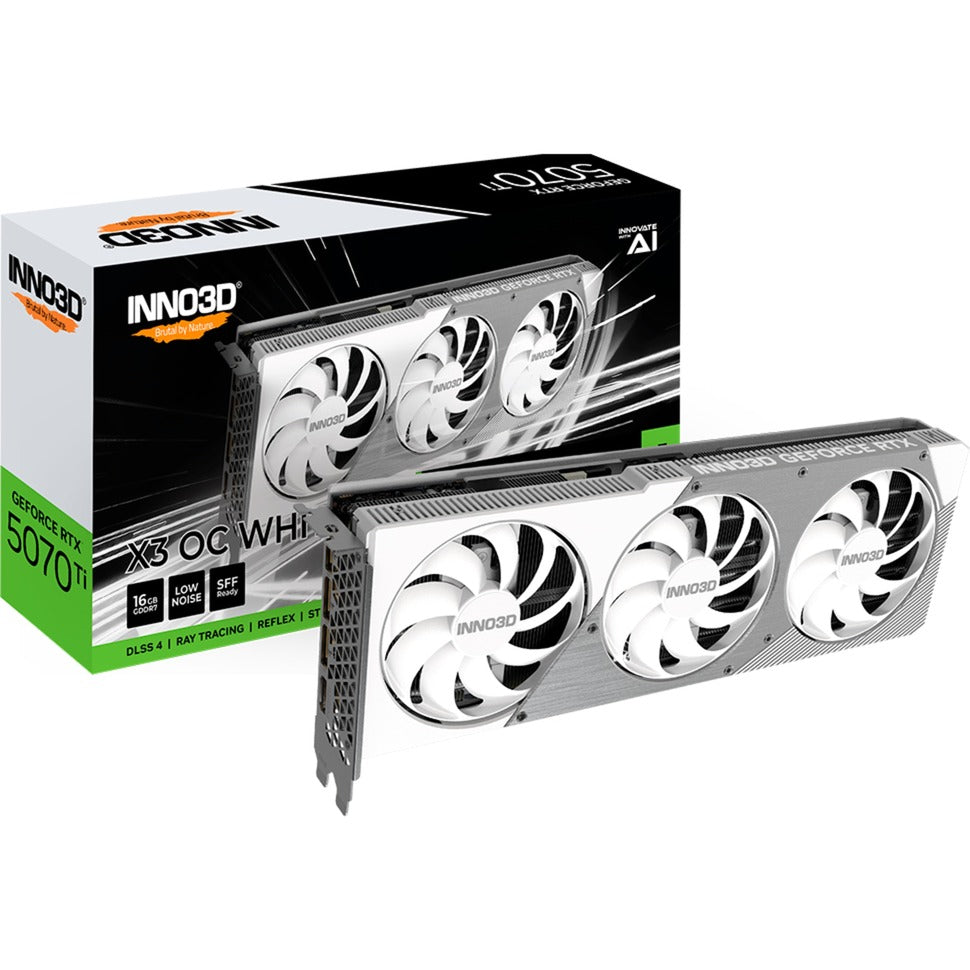 Inno3D N507T3-16D7X-176068W RTX5070Ti X3 OC White 16GB GDDR7 HDMI 3xdp