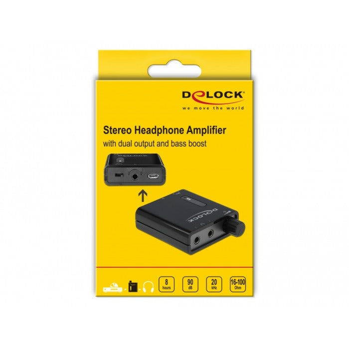 Amplificador de auriculares estéreo portátiles Delock