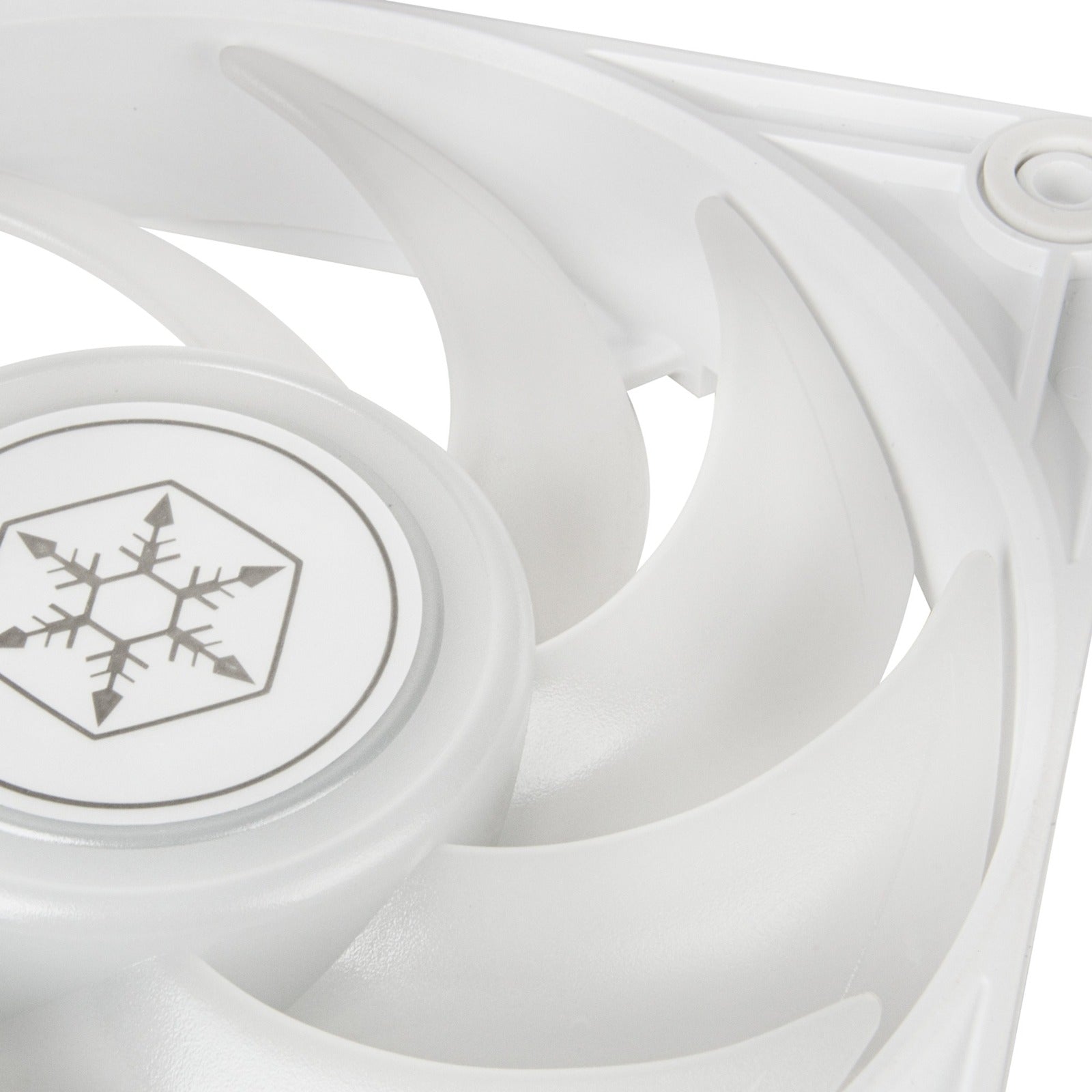 Silverstone vista 120 argb case fan (wit, 120 x 120 x 25 mm, pwm)