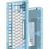 Iqunix og80 wintertide wireless mechanical keyboard (lichtblauw, us lay-out (qwerty), iqunix moonstone, 80% (tkl), rgb leds, hot-swappable, pbt, 2.4ghz | bluetooth 5.1 | usb-c)