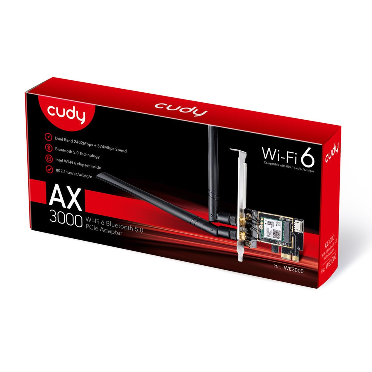 Cudy AX3000 Wi-Fi 6 Bluetooth PCI-E Adapter
