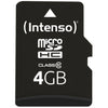 Intenso microsdhc 4gb class 10 geheugenkaart (incl. sd adapter)