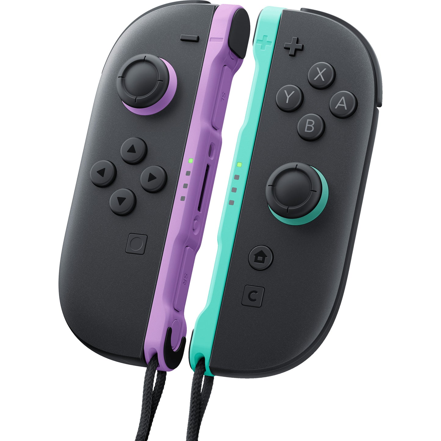 Set di 2 controller Nintendo joy-con (viola chiaro verde chiaro)