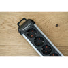 Brennenstuhl premium-alu-line stekkerdoos met schakelaar 10-voudig 3m h05vv-f 3g1,5