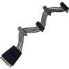 Silverstone SST-CP06-E4, 1x de 15 pines SATA> 4x de 15 pines SATA