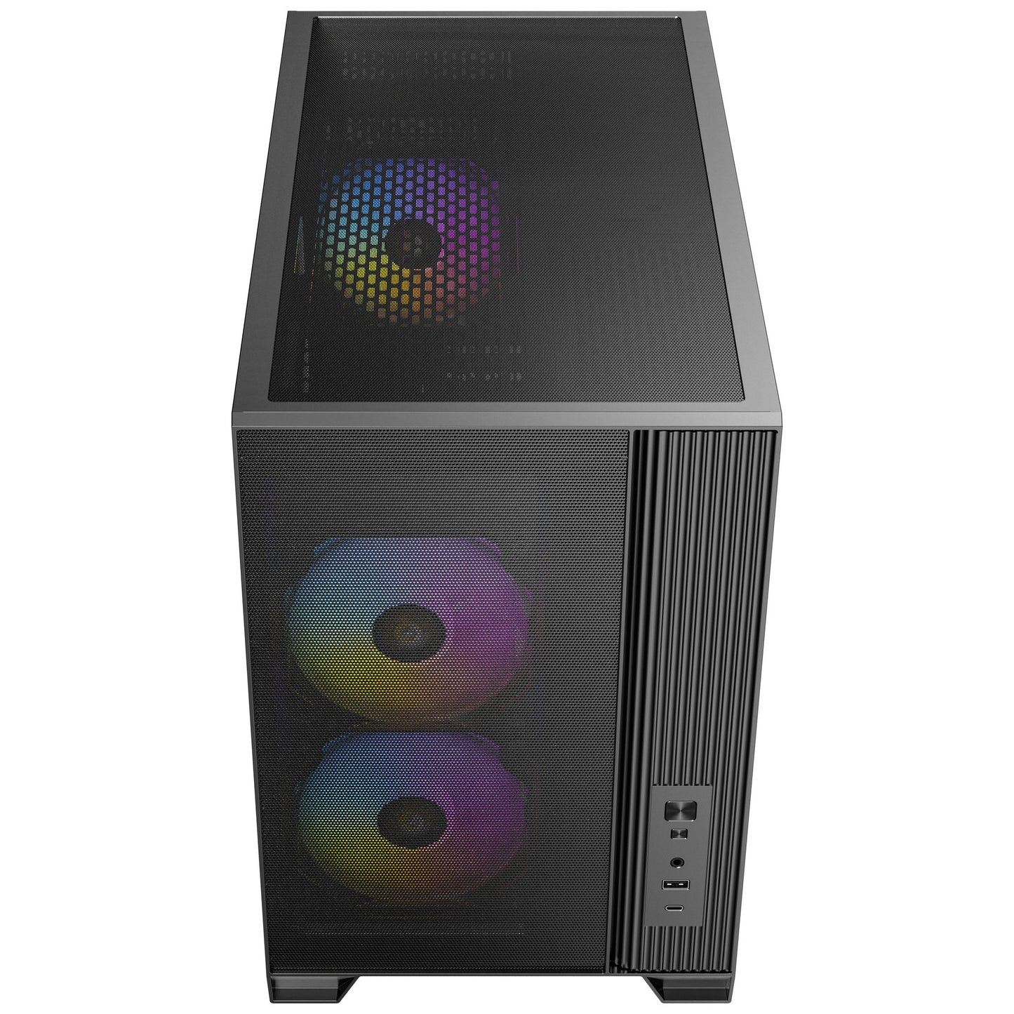 Custodia mini tower Antec Flux M (nera | 1x USB-A | 1x USB-C | vetro temperato)