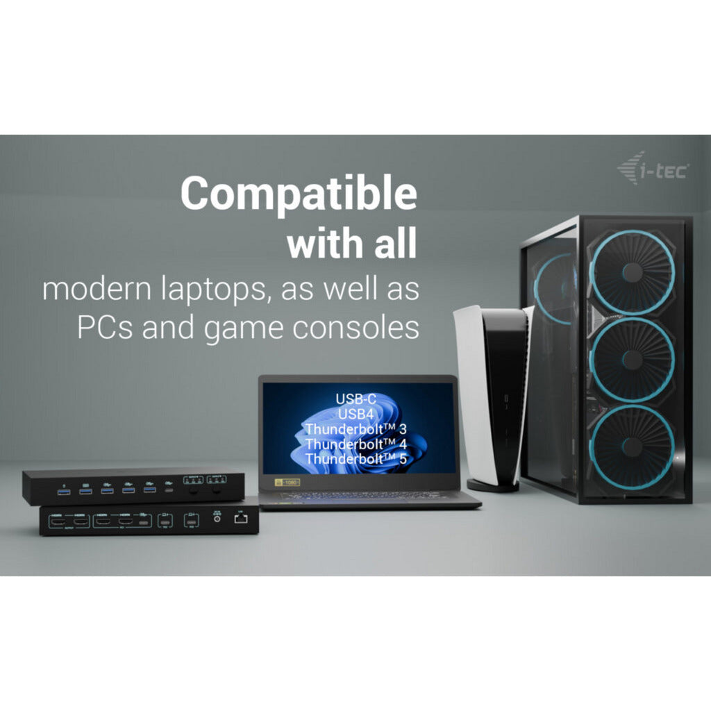 Docking station I-tec USB-C KVM Dock Pro (nero)
