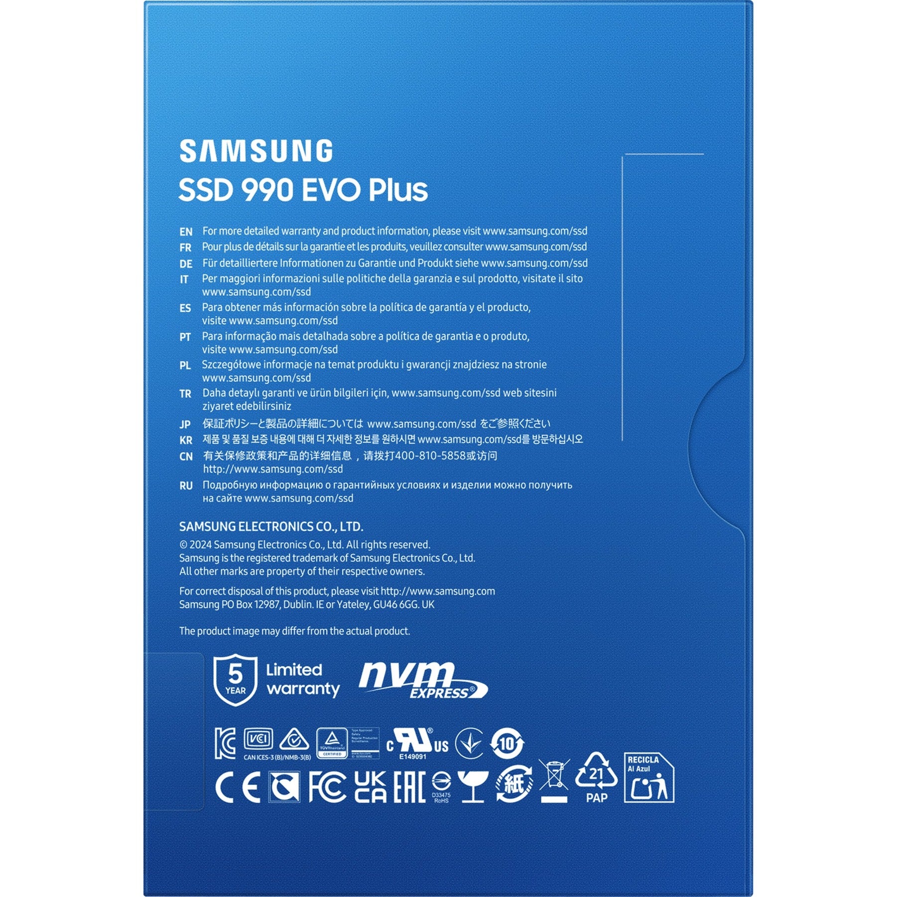 Samsung 990 evo plus 4 tb ssd (mz-v9s4t0bw, pcie 4.0 x4 5.0 x2, nvme 2.0, m.2 2280)