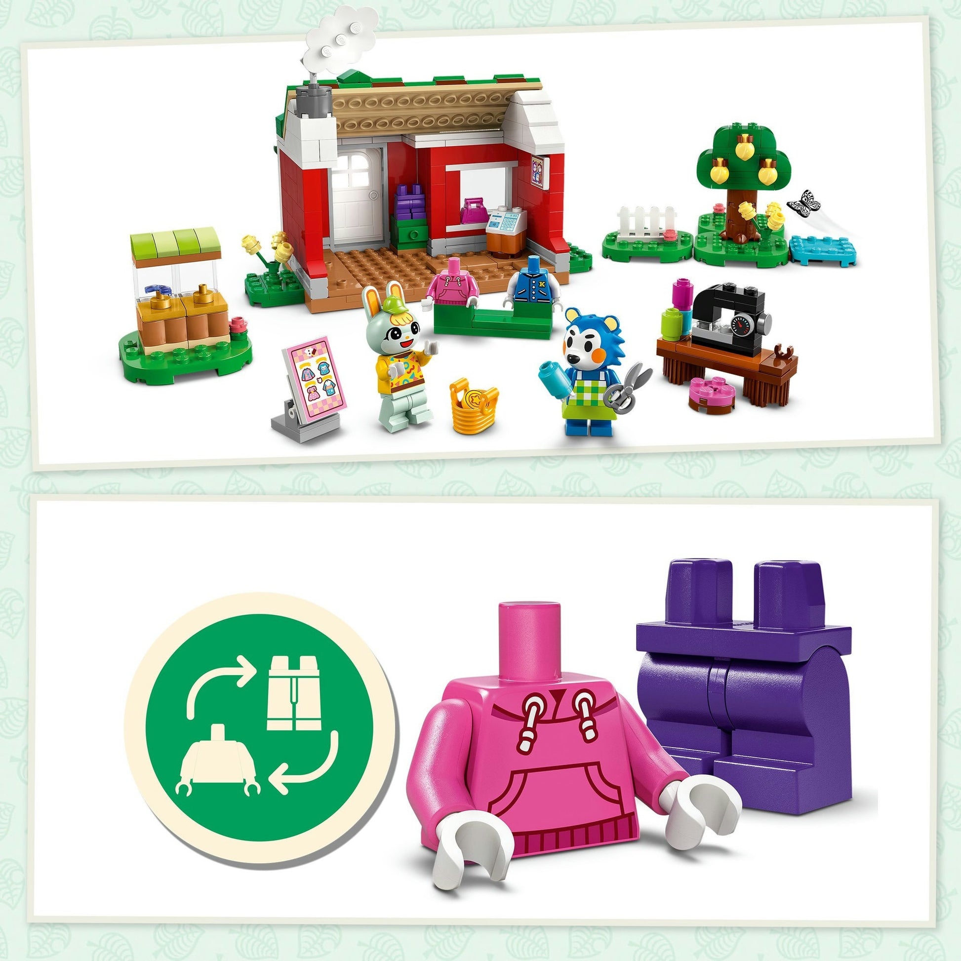 LEGO LEGO Animal Crossing 77055 sastre de las hermanas capaces