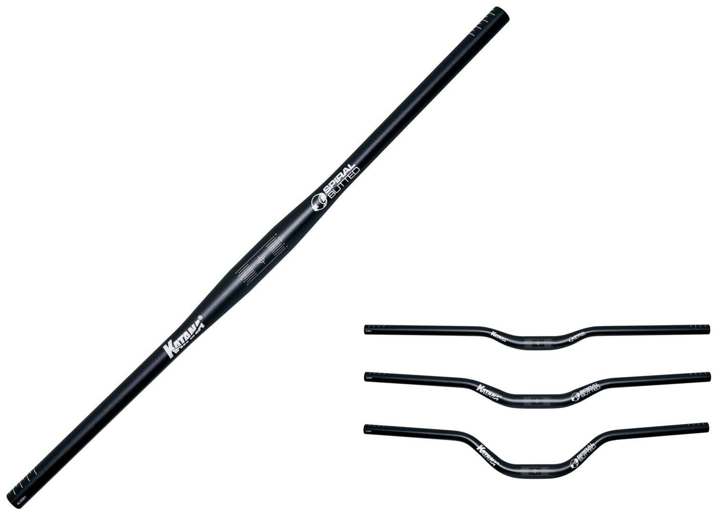 Manubrio rialzato Katana da 31,8 mm con spessore a spirale
