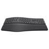 Trust Keyra wireless ergonomic keyboard (black, US layout, Bluetooth 2.4G USB)
