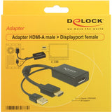 Delock adapter hdmi -> displayport 1.2 - afbeelding 1