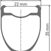 Rueda trasera dt swiss crc 1400 spline® 28