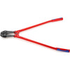 Knipex boutensnijder 71 72 910 kniptang (rood blauw, middensnijder, geschroefd scharnier)