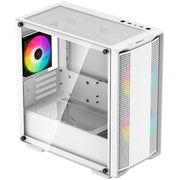 Deepcool cc360 argb midi tower behuizing (wit | 2x usb-a | rgb | tempered glass) - afbeelding 3