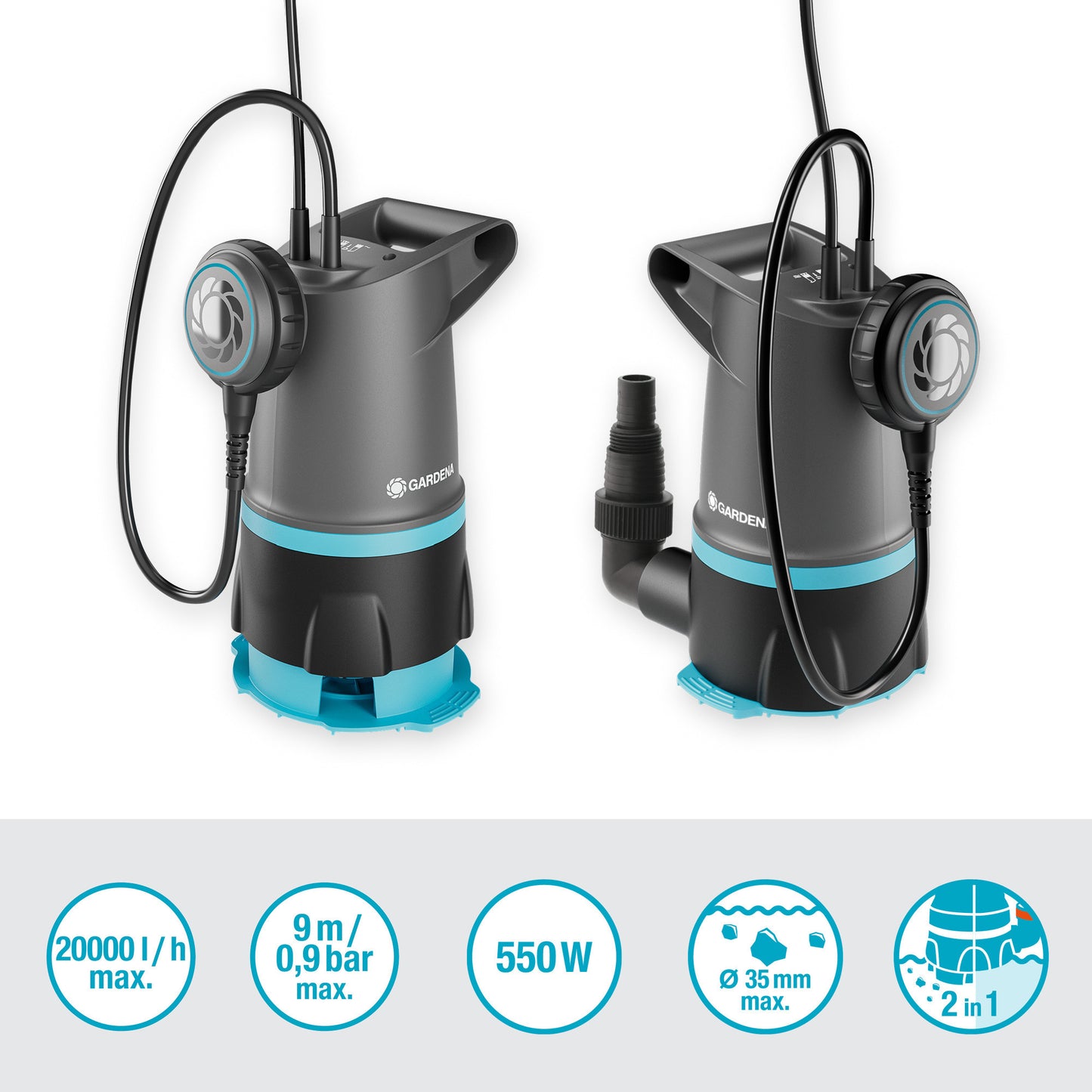 Pompa per acqua sporca Gardena 17500 basic