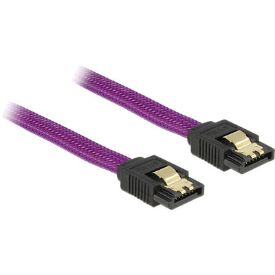 Delock SATA 6 GB S 30 cm Violeta