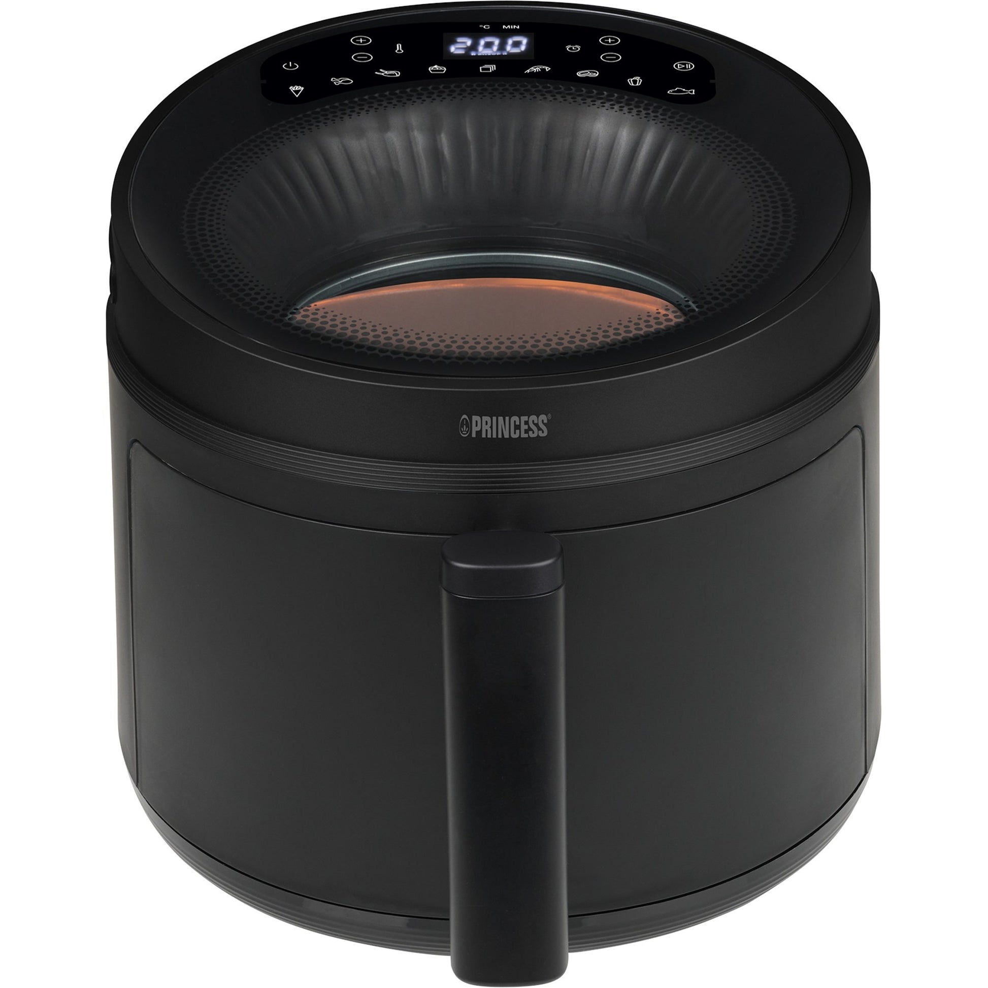Princess cyclone vision airfryer heteluchtfriteuse (zwart, 5 liter)