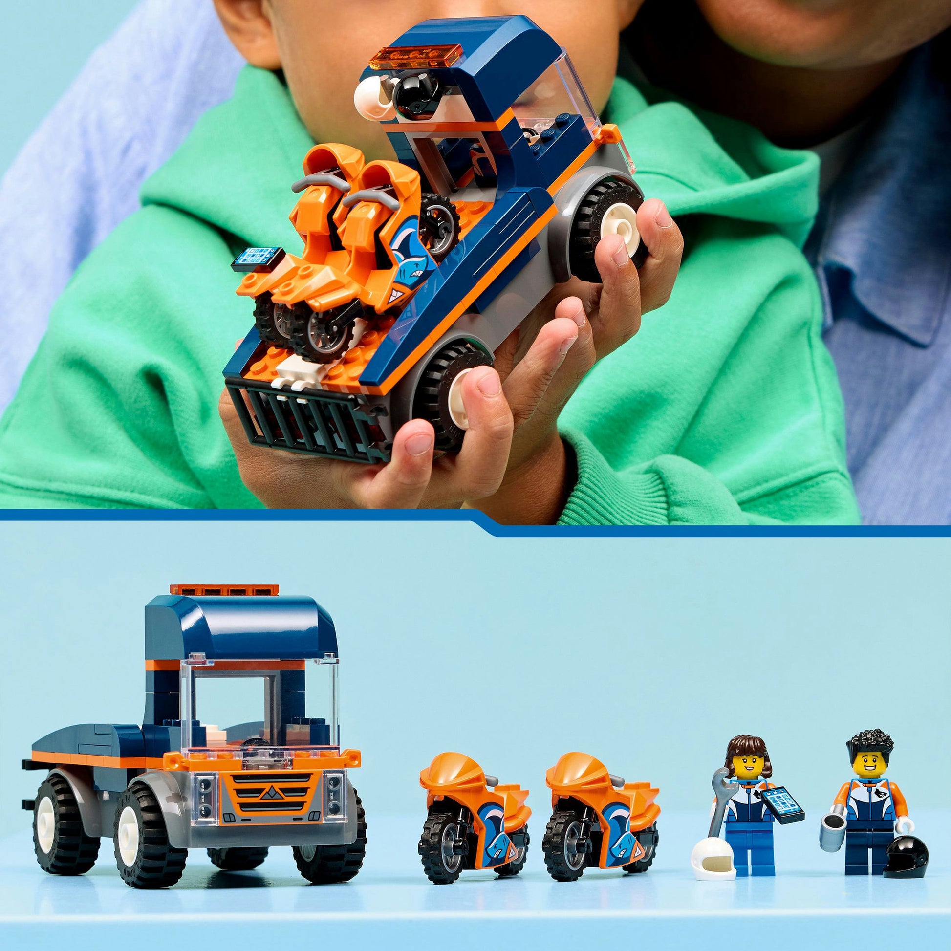 Lego City Great Vehicles 60491 trasportatore per moto | 2 pezzi