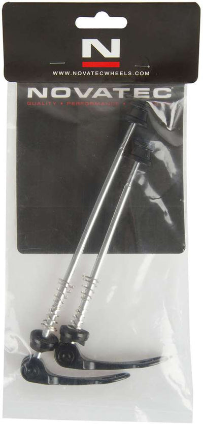 Novatec set di sganci rapidi in alluminio nero