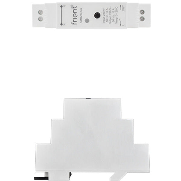 Relé din inteligente Frient (gris claro, zigbee)