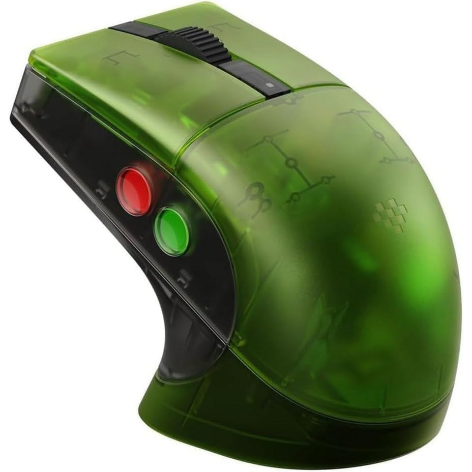 Mouse 8bitdo retro r8 - edizione xbox (verde, 50 - 26000 dpi, Bluetooth USB-C 2,4 GHz)