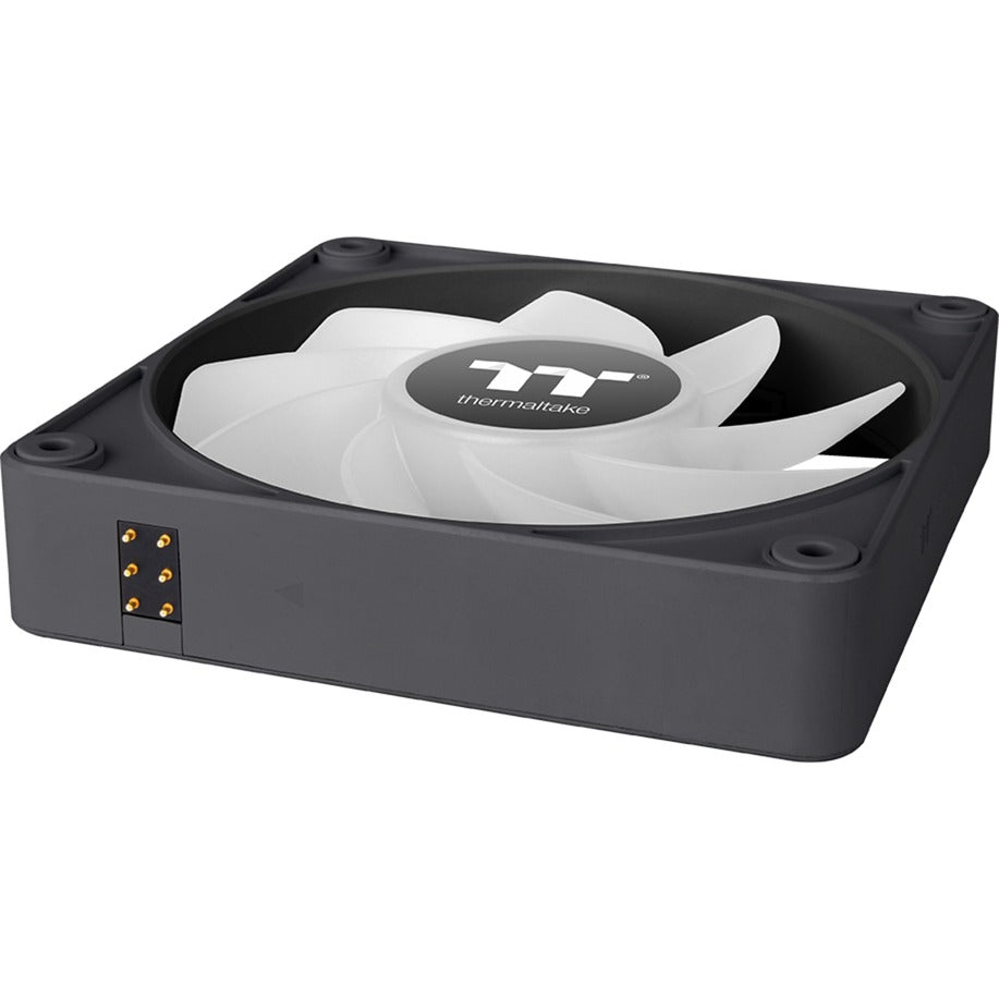 Thermaltake CT120 EX Ventola di raffreddamento per PC con sincronizzazione inversa Arbb (pacchetto da 3 ventole) Ventole per case (Nero, 3 pezzi, 120 x 120 x 25 mm, PWM)