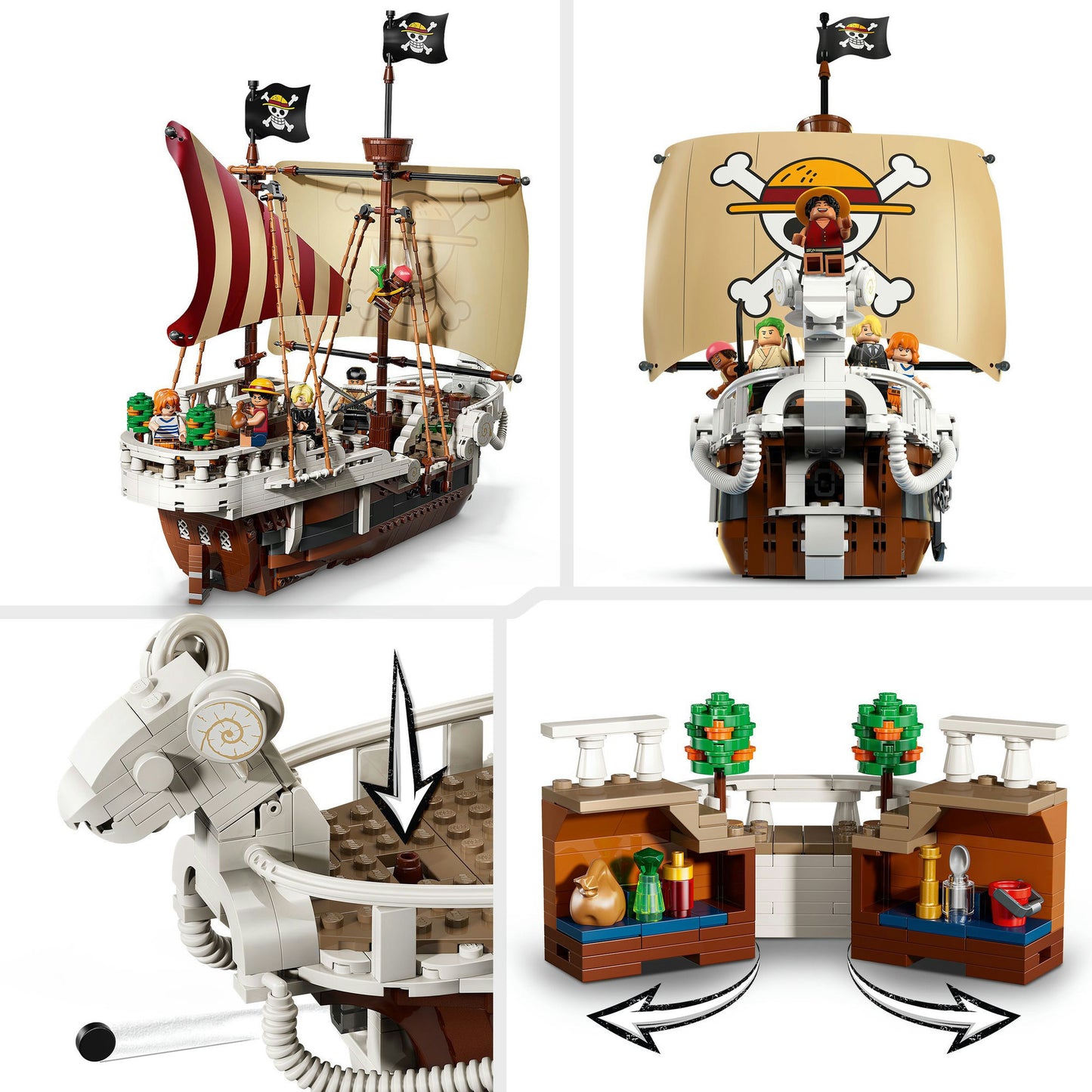 Lego One Piece 75639 la nave pirata che va allegra