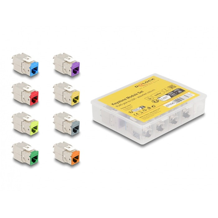 Delock Keystone Module RJ45 Jack a LSA Cat 6A Tolfree