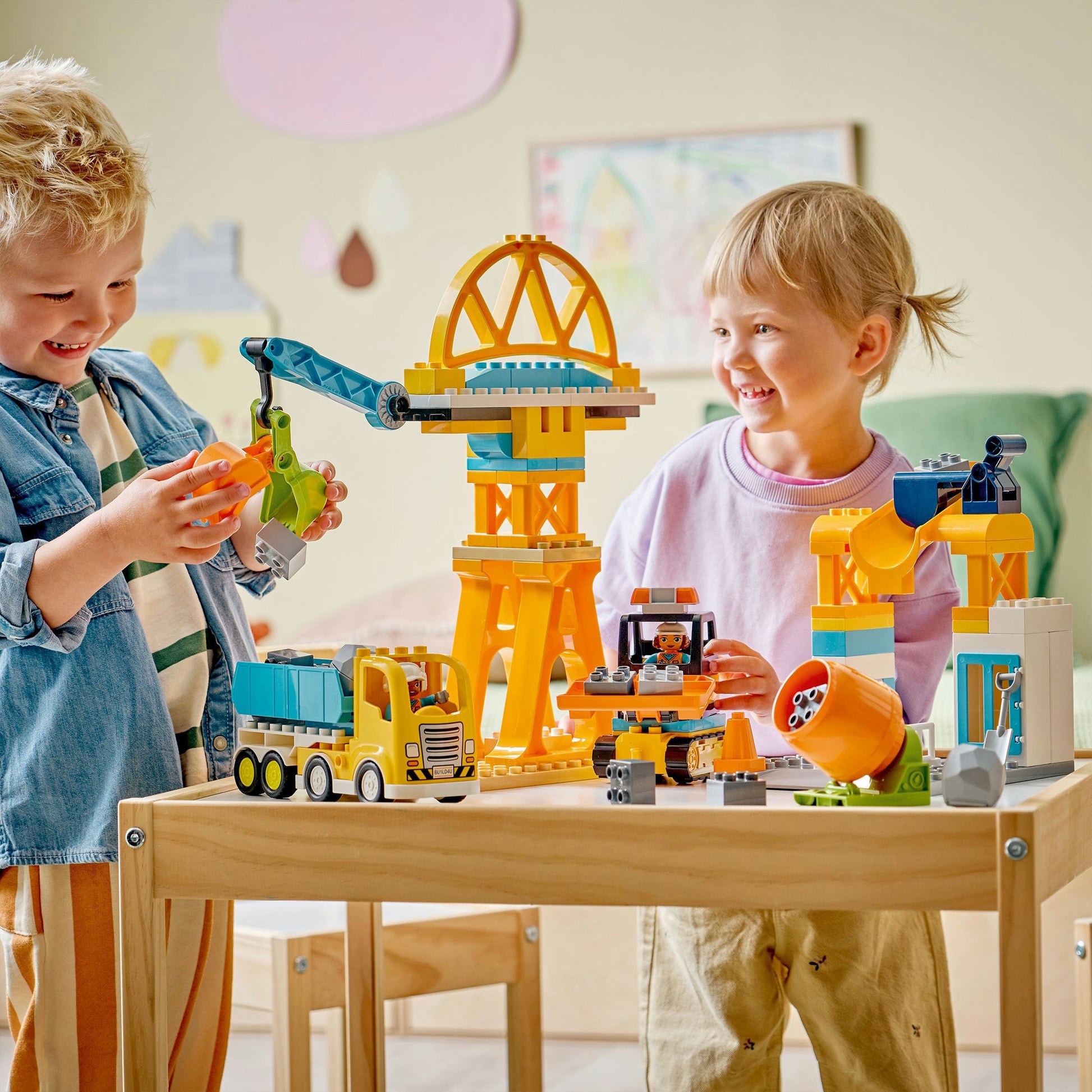 Lego duplo town 10476 3 en 1 sitio de construcción y vehículos