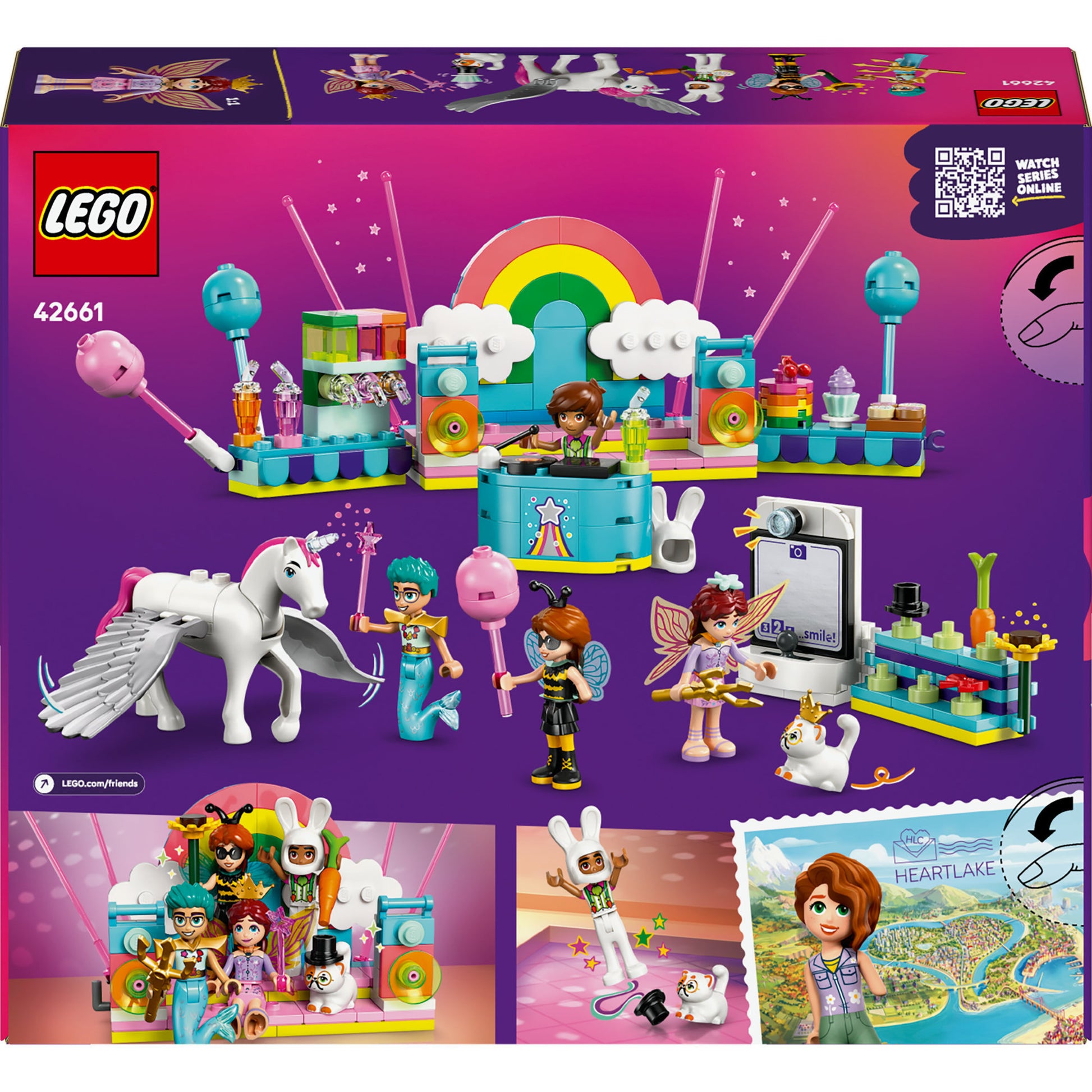 Lego Friends 42661 Vista de fiesta con unicornio y hadas