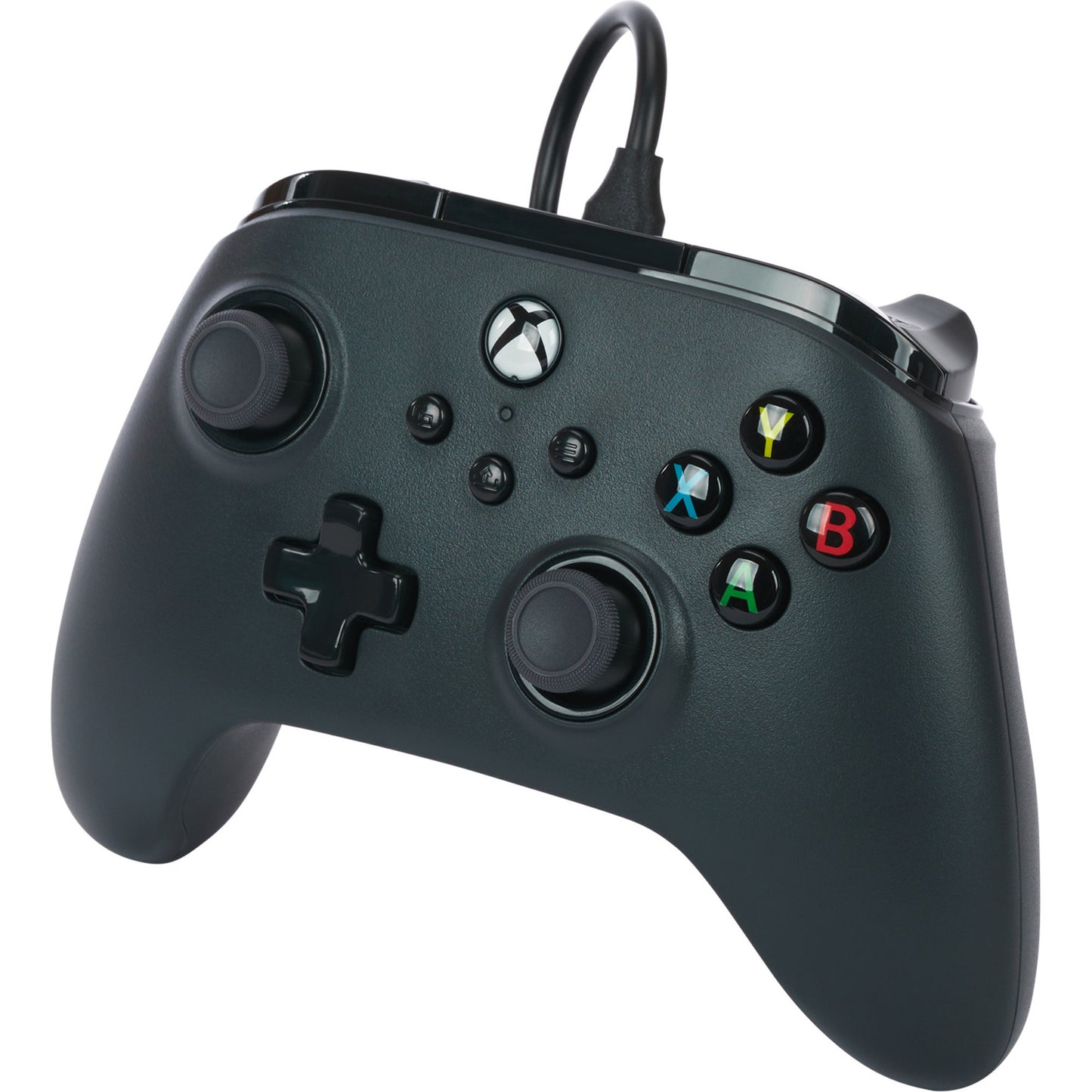 Controlador con cable powera para xbox series x|s (negro, xbox series x|s, xbox one, PC)