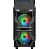 Sharkoon vg7-w rgb midi tower behuizing (zwart | 2x usb-a | rgb | window) - afbeelding 2