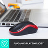 Mouse wireless Logitech m185 (blu, vendita al dettaglio)